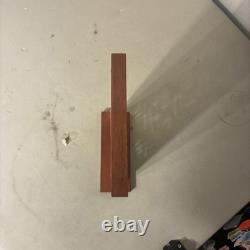 Frank Lloyd Wright Oak Park Skylight Stained Glass Panel Wood Frame 14.5x8