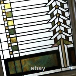 Frank Lloyd Wright Stained Glass Art Panel Martin House Buffalo New York Mission