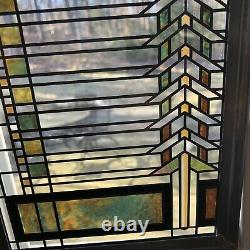 Frank Lloyd Wright Stained Glass Art Panel Martin House Buffalo New York Mission