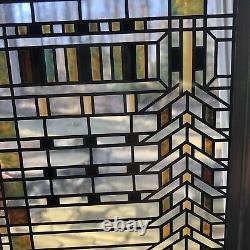 Frank Lloyd Wright Stained Glass Art Panel Martin House Buffalo New York Mission