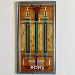 Frank Lloyd Wright Stained Glass/Bradley Mansion Skylight/WindowithTabletop/Used