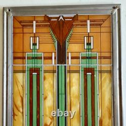 Frank Lloyd Wright Stained Glass/Bradley Mansion Skylight/WindowithTabletop/Used