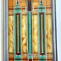 Frank Lloyd Wright Stained Glass/Bradley Mansion Skylight/WindowithTabletop/Used