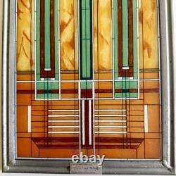 Frank Lloyd Wright Stained Glass/Bradley Mansion Skylight/WindowithTabletop/Used