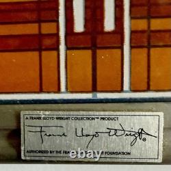 Frank Lloyd Wright Stained Glass/Bradley Mansion Skylight/WindowithTabletop/Used