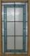 GEOMETRICAL OLD ENGLISH LEADED STAINED GLASS WINDOW Unframed w Hooks 13 X 25.25