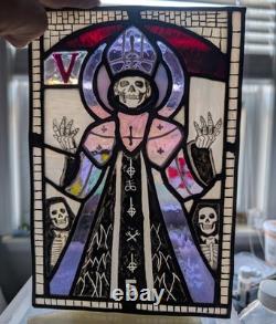 Ghost Papa Emeritus 5 Inspired Stained Glass Panel