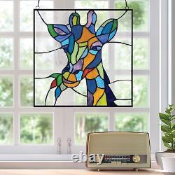 Giraffe Stained Glass Panel
