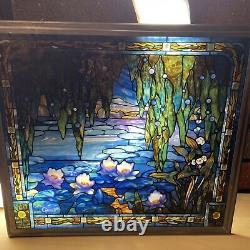 Glassmasters Lily Pond Jacques Gruber Stained Glass Panel Sun Catcher