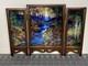 Glassmasters Louis C. Tiffany The Fawn Stained Glass Triptych Panel Screens