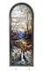 Glassmasters Stained Glass Suncatcher Wall Panel Waterfall Iris L. C. Tiffany 18