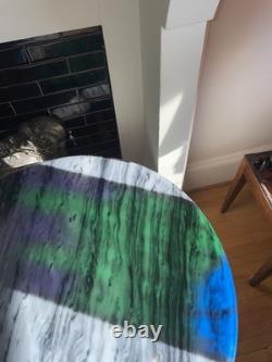 Hand crafted stained glass Art panel With City Scape city' 15x 12