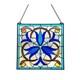 Handcrafted Bell-Flower Tiffany Style suncatcher Stained Glass Window Panel