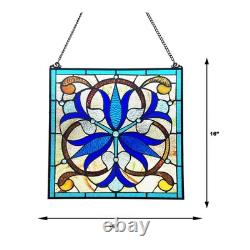 Handcrafted Bell-Flower Tiffany Style suncatcher Stained Glass Window Panel