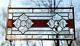 Handcrafted stained glass Clear Beveled window panel, 22 x 11