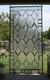 Handmade Stained Glass Panel. Modern Geometric Window Hanging. Clear Home Decor
