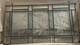 Hanging Leaded Teal Stained Glass Window Panel Beveled Mission Style 13.5 X9