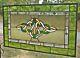 Irish Colors Celtic Knot design Windshop Stained Glass Panel 14.5 x 25
