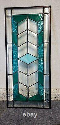 Jade focal Point & Stained Window Panel-25 1/2 x11 1/2 HMD-US