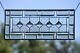 Jewel-Beveled Stained Glass Window Panel- Hanging 28 1/2 x 12 1/2