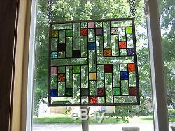Jewel Stained Glass Windows Panel Sidelight