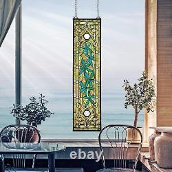 Katlot Stained Glass Panel Asian Serenity Bamboo Garden Window Hangings