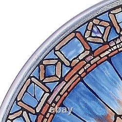 Katlot Stained Glass Panel The Holy Spirit Round Stained Glass Window Hangings