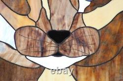 Kitty-Stained Glass Panel, Window Hanging? HMD-US 20 3/4 -18 3/4