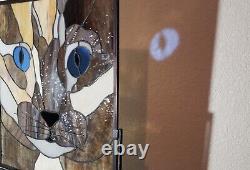 Kitty-Stained Glass Panel, Window Hanging? HMD-US 20 3/4 -18 3/4