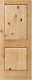 Knotty Alder 2 Panel Square Raised Solid Core Wood Interior Doors 8'0 Height