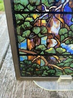 L C Tiffany reproduction stained glass window panel toronto summer