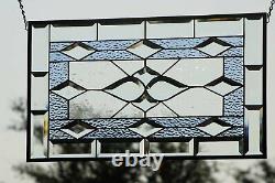 LAST one- OH BOY-Beveled Stained Glass Window Panel24 5/8 x 14 1/2