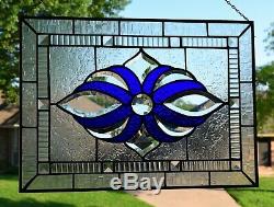 Large Bevel Stained Glass Window Panel