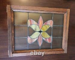Large Stained Glass Window Panel Read Description