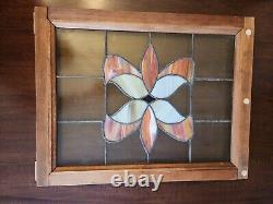Large Stained Glass Window Panel Read Description