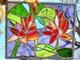 Lotus Pond 12x9 Contemporary Stained Glass Art Made By Jessica Joy Myers