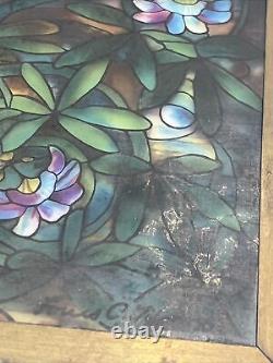 Louis C Tiffany Tree Of Life Stained Glass Window Panel 9x 13 Glassmaster