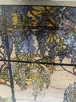 Louis Comfort Tiffany Landscape Window Oyster Bay Stained Glass Art Panel