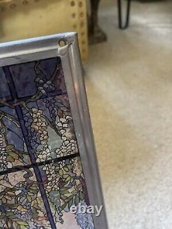 Louis Comfort Tiffany Landscape Window Oyster Bay Stained Glass Art Panel