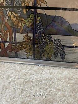 Louis Comfort Tiffany Landscape Window Oyster Bay Stained Glass Art Panel