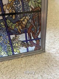 Louis Comfort Tiffany Landscape Window Oyster Bay Stained Glass Art Panel