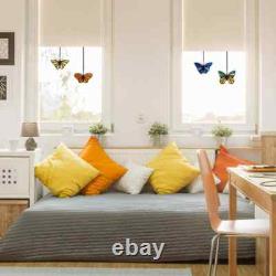 Lovely Butterflies Stained Glass Window Panel Set