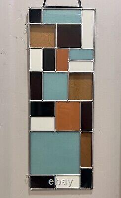 MCM Abstract Stained Glass Panel Mad Men, Jet Age Decor