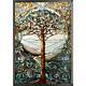 MI Hummel/Glassmasters 9-1/4 by 13-1/4-Inch Tree of Life Stained Glass Panel