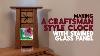 Making A Craftsman Style Clock With Stained Glass Panel