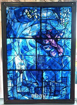 Marc Chagall Stained Glass Window Freedom Art Statue of Liberty Dove Chicago