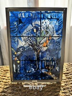 Marc Chagall Vintage Stained Glass Reproduction Art Panel Theatre