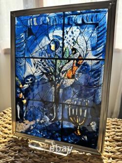 Marc Chagall Vintage Stained Glass Reproduction Art Panel Theatre