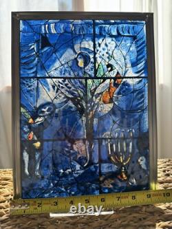 Marc Chagall Vintage Stained Glass Reproduction Art Panel Theatre