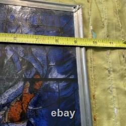 Marc Chagall Vintage Stained Glass Reproduction Art Panel Theatre